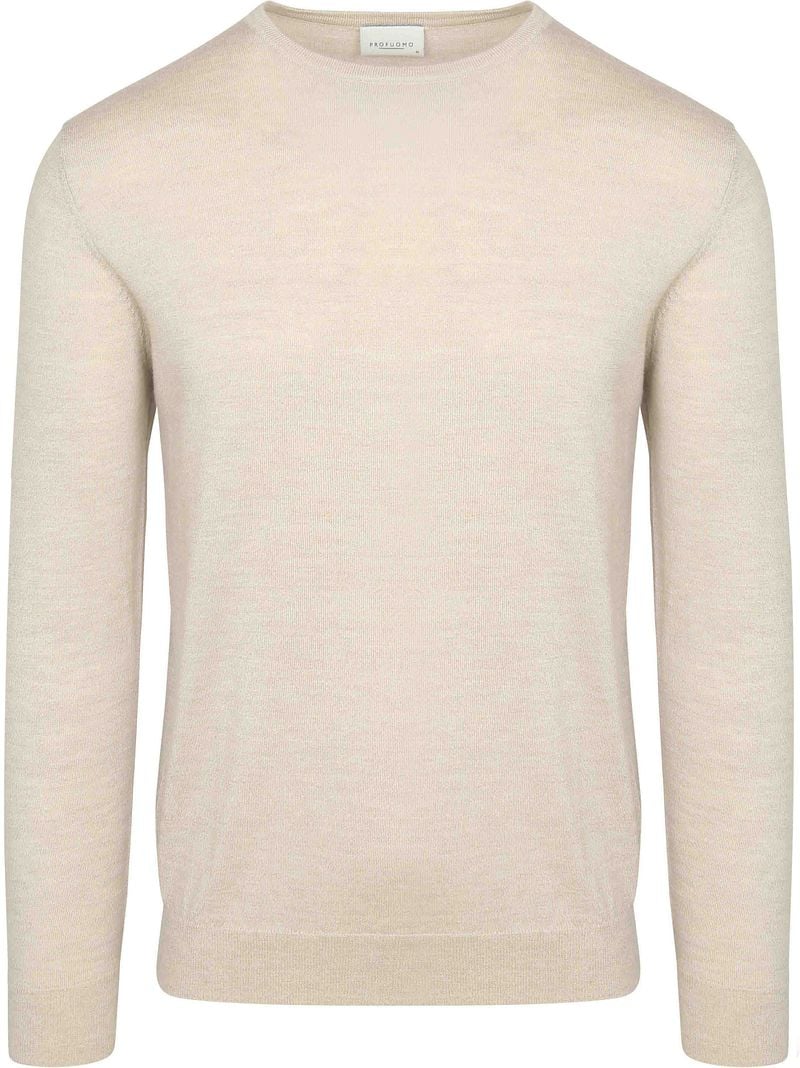 Profuomo Pullover Merinowol Ecru