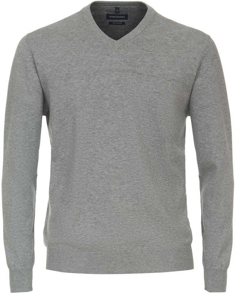 Casa Moda Pullover V-Hals Grijs
