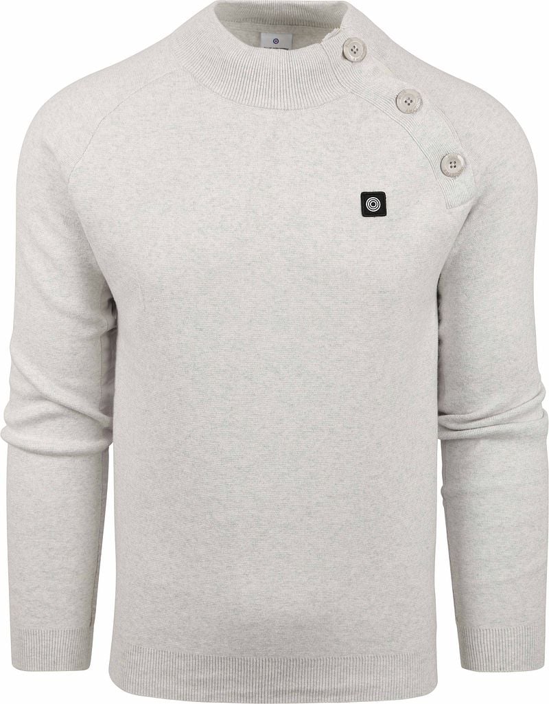 Blue Industry Trui Melange grijs