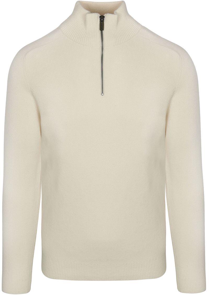 Blue Industry Half Zip Pullover Off White