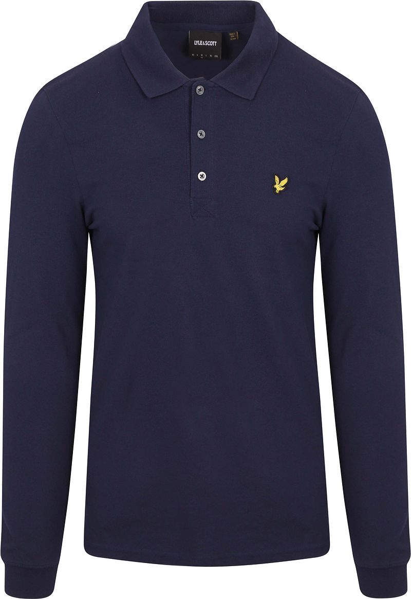 Lyle and Scott Longsleeve Polo Navy
