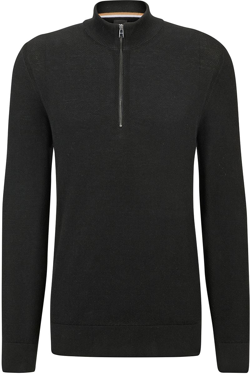 Boss Ebrando-P Half Zip Trui Zwart
