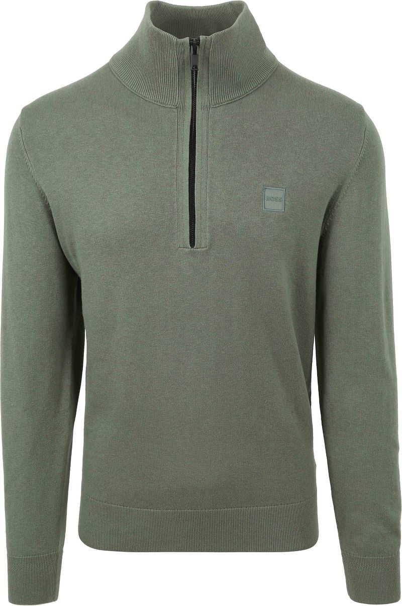 Boss Kanobix Half Zip Trui Groen