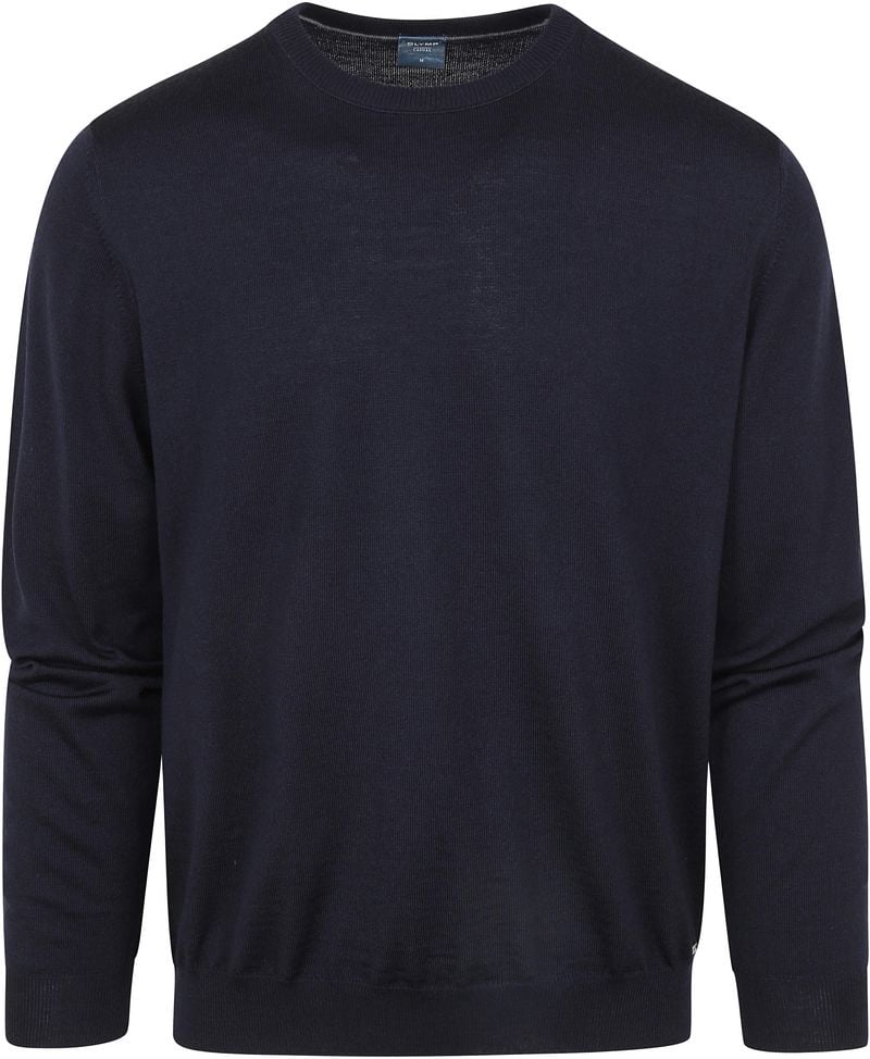 Olymp Trui O-Hals Wol Donkerblauw