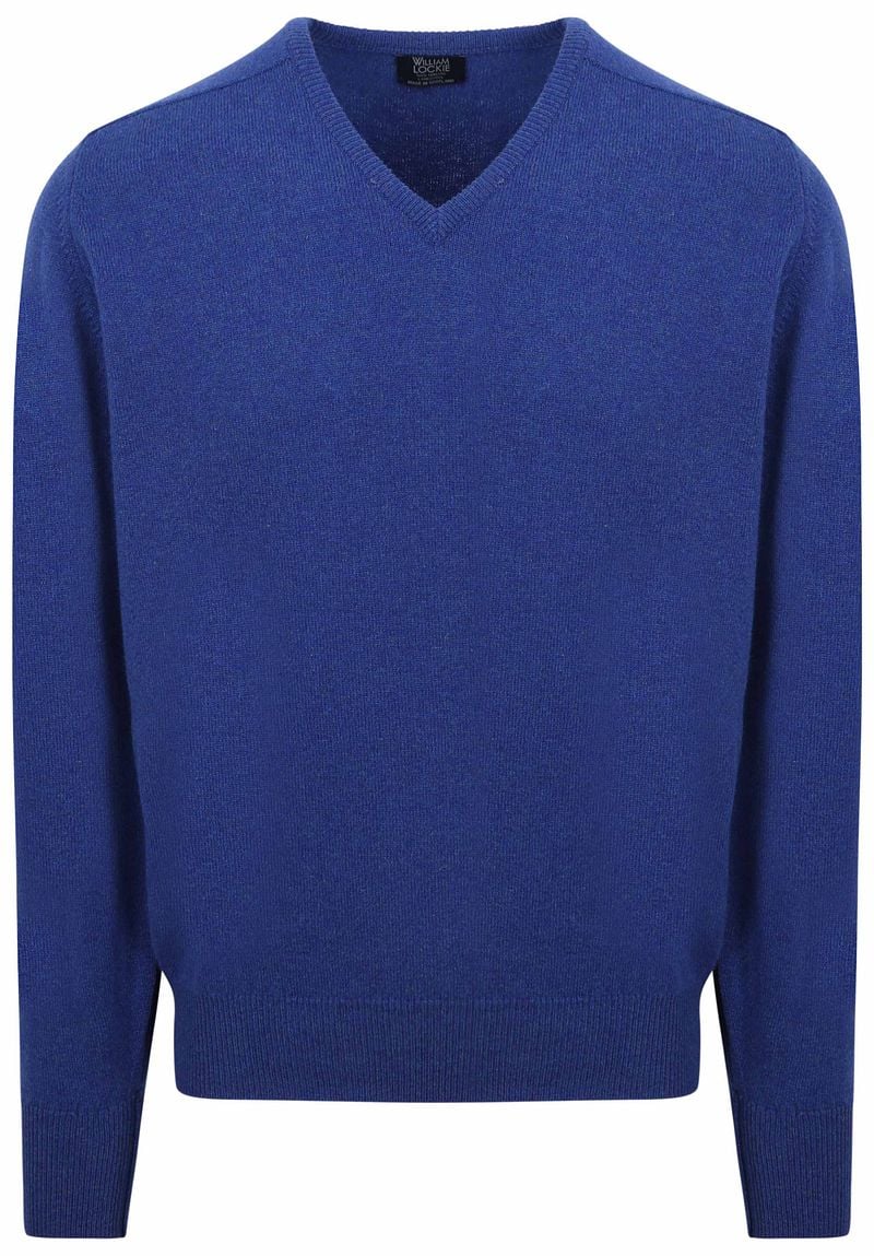 William Lockie Pullover Lamswol V Persian Royal Blue