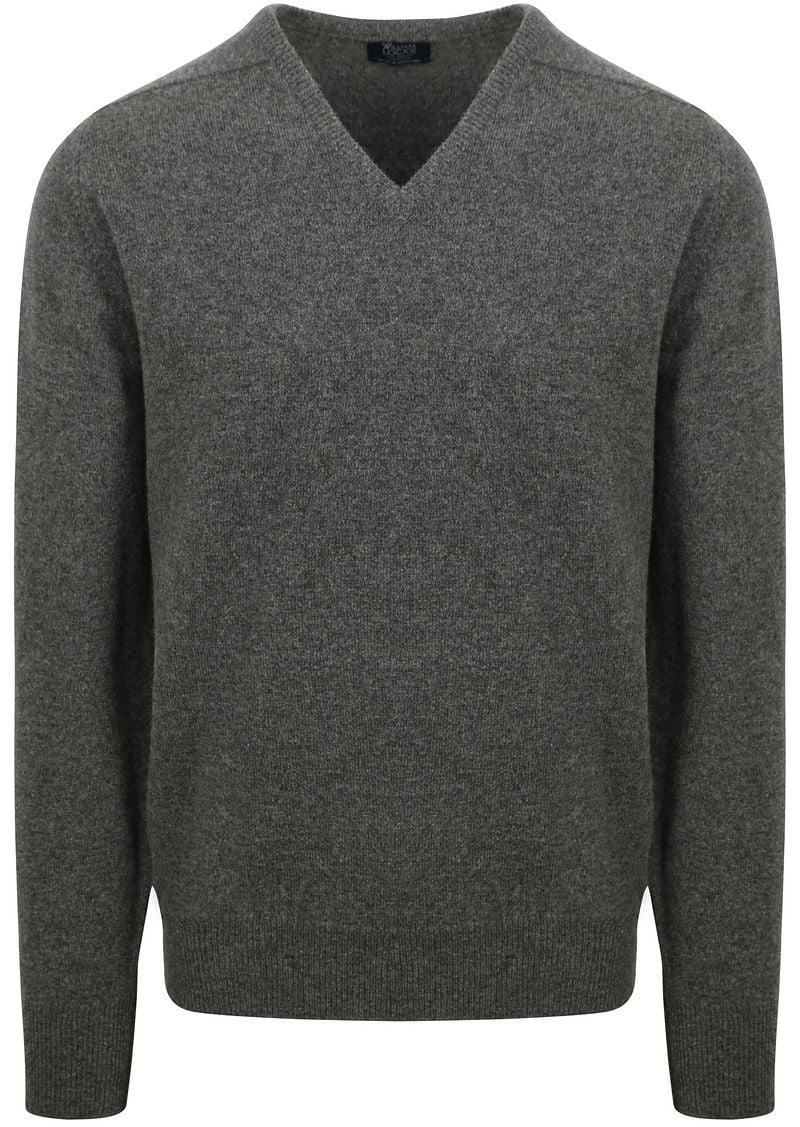 William Lockie Pullover Lamswol V Cliff Grijs