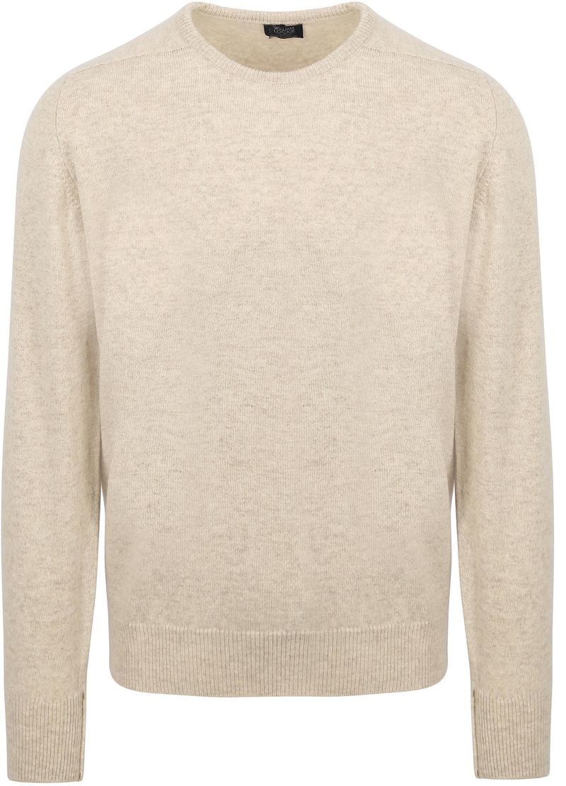 William Lockie Trui Lamswol Linen Beige