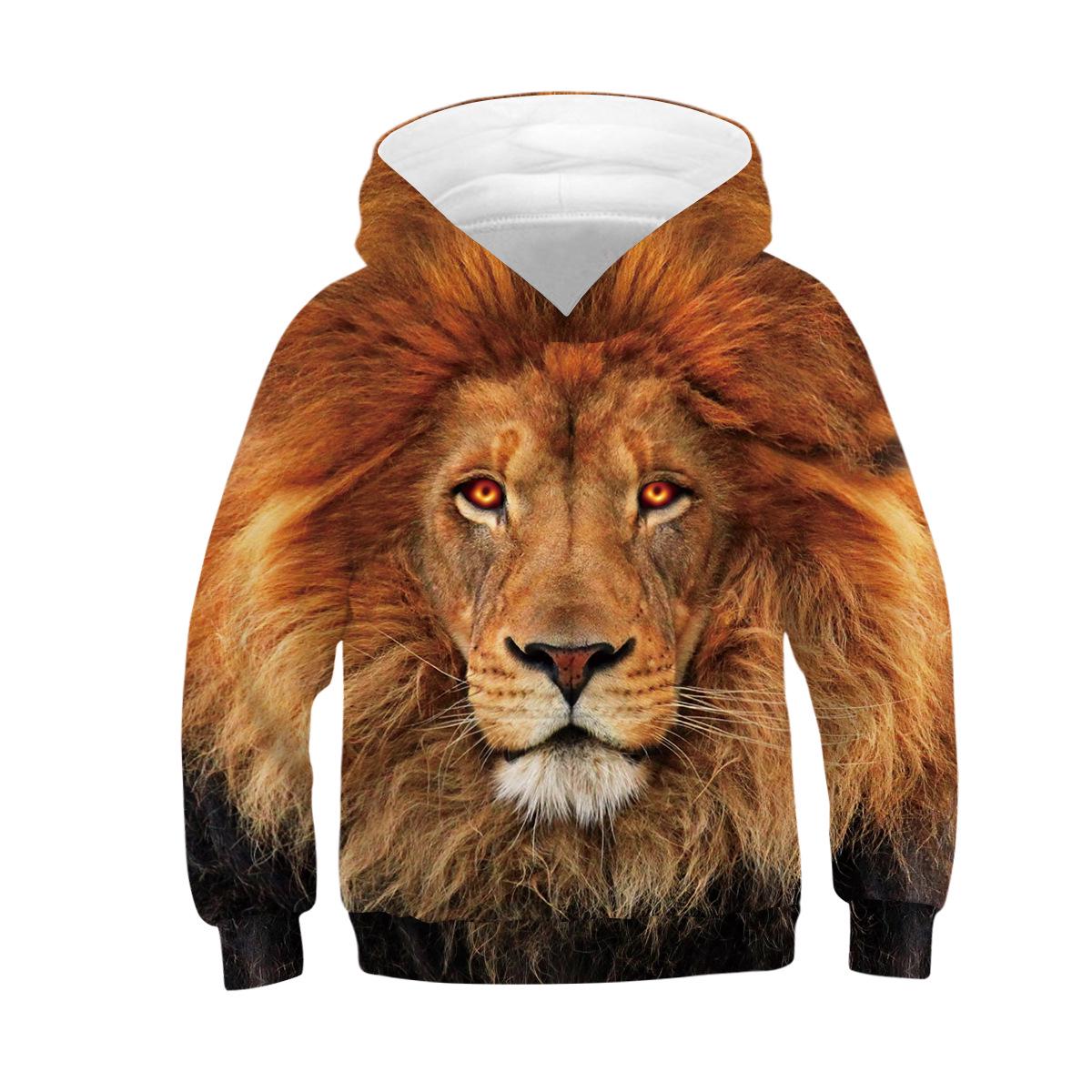 ETST 07 Echte Wolf 3D Hoody Voor Jongens Lente Herfst Een Verscheidenheid Aan Stijlen Kids Hoodies Jassen 4-14 jaar Tieners Kleding 130