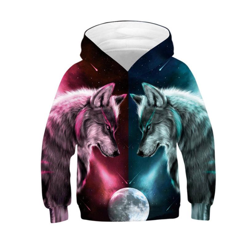 ETST 07 Echte Wolf 3D Hoody Voor Jongens Lente Herfst Een Verscheidenheid Aan Stijlen Kids Hoodies Jassen 4-14 jaar Tieners Kleding 160
