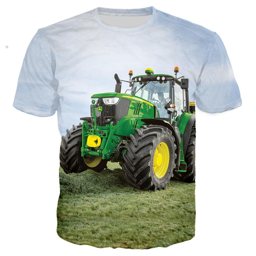 ETST WENDY 013 Shirt Kinderen Jongen Jongens Tractor | Kinder 3D T-shirts Jongen | Kinderkleding Jongens - 3d 110