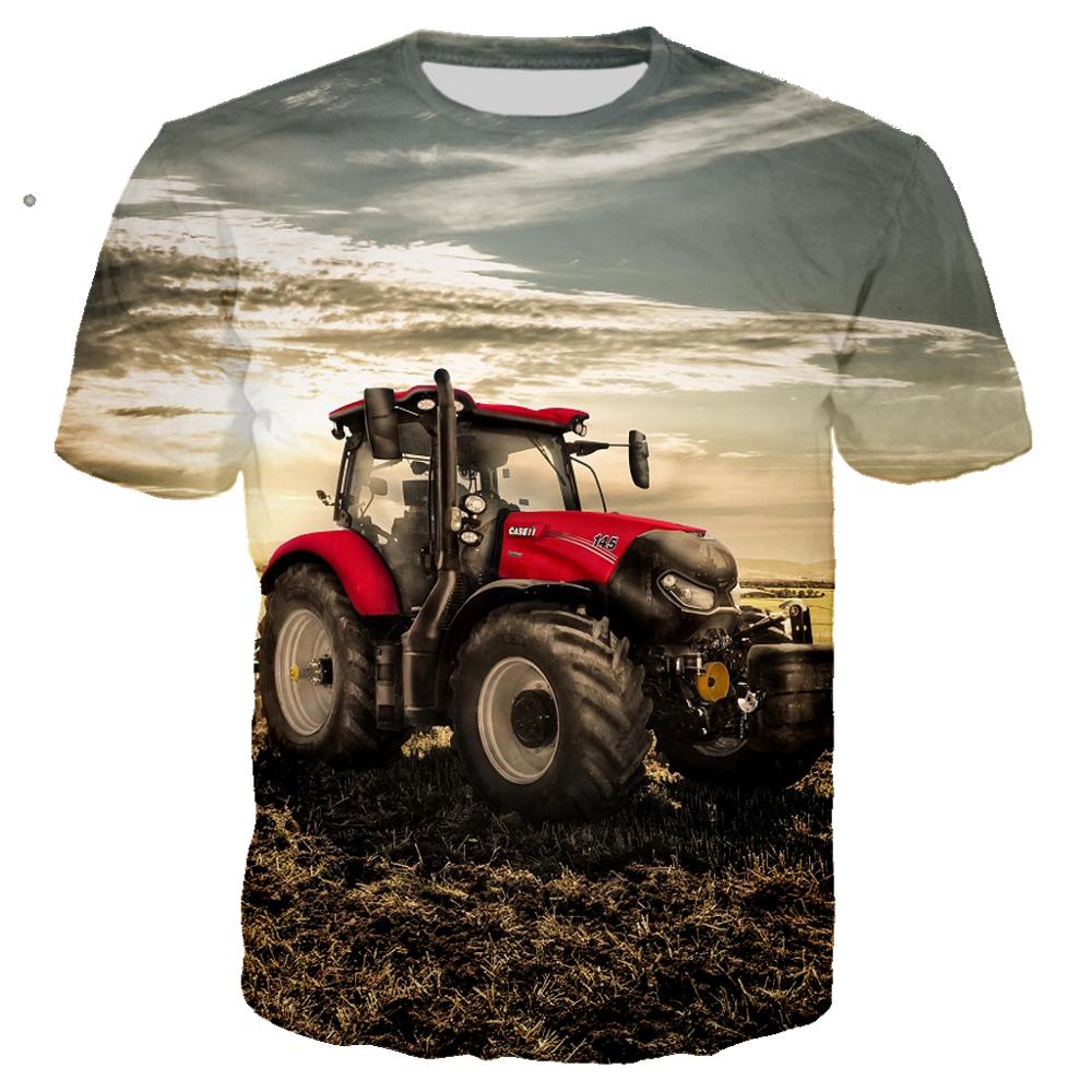 ETST WENDY 013 Shirt Kinderen Jongen Jongens Tractor | Kinder 3D T-shirts Jongen | Kinderkleding Jongens - 3d 110