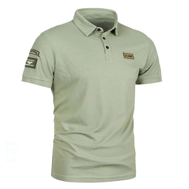 Peace RW Heren Zomer Effen Kleur Poloshirt Casual Korte Mouw Revers Poloshirt XXXXL