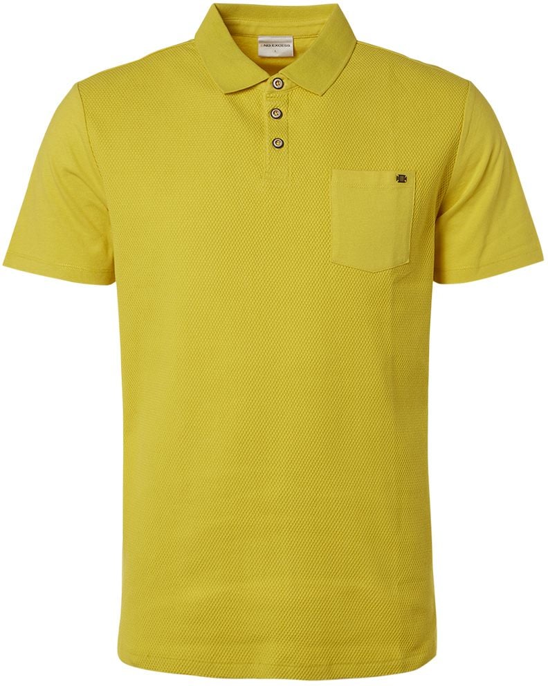 No Excess Polo Jacquard Mix Lime