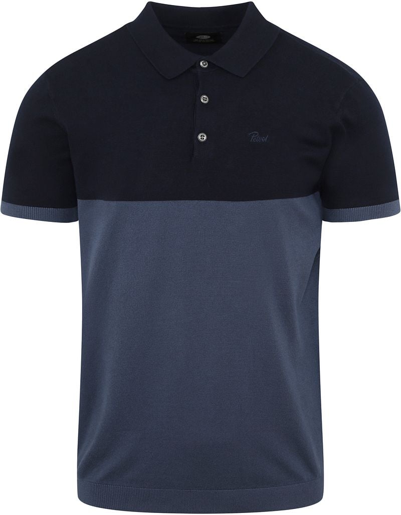 Petrol Polo Knitwear Blauw