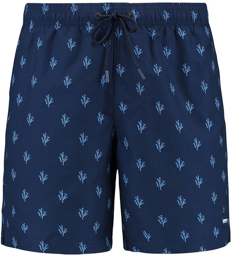 Shiwi Zwembroek Mike Sketched Coral Navy