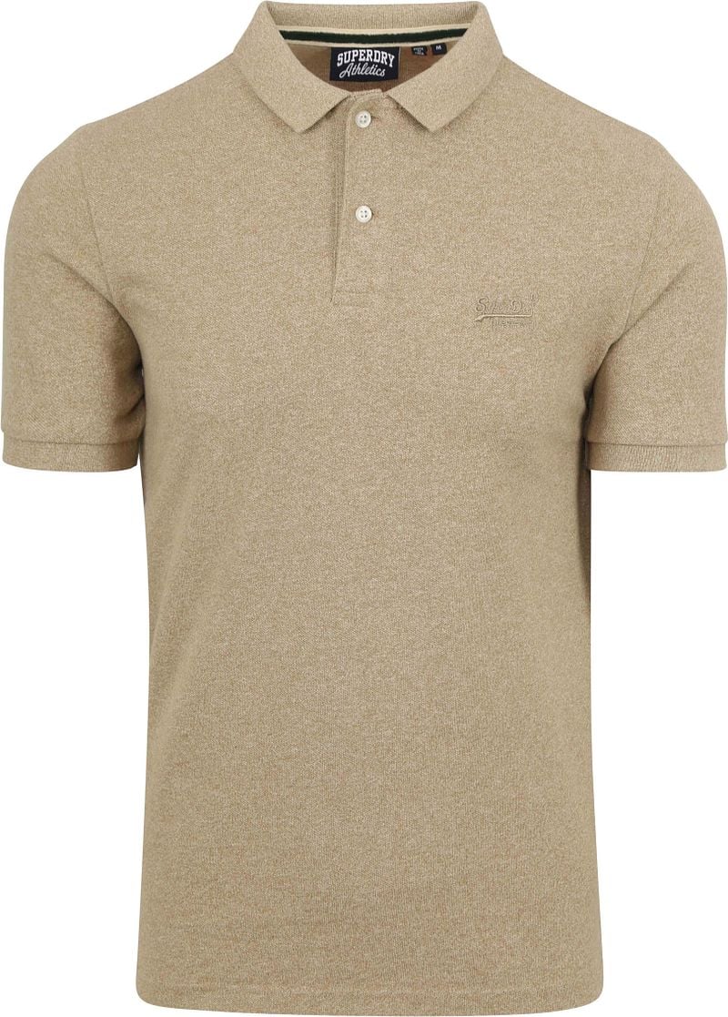 Superdry Classic Poloshirt Melange Beige