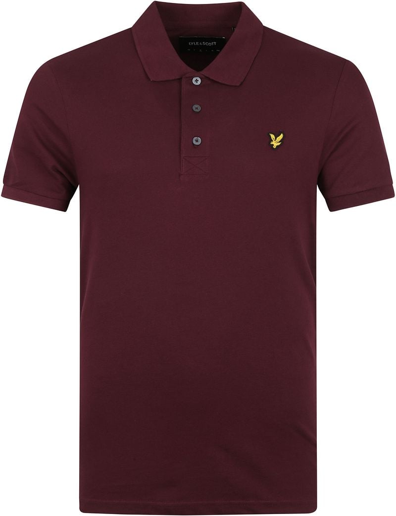 Lyle and Scott Polo Burgundy