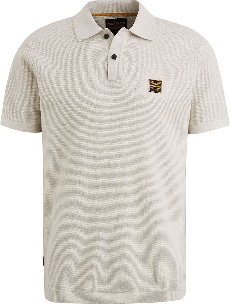 PME Legend Poloshirt Knitted Ecru