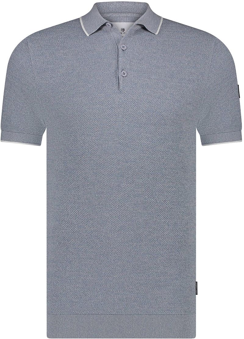 State of Art Pique Polo Blauwgrijs