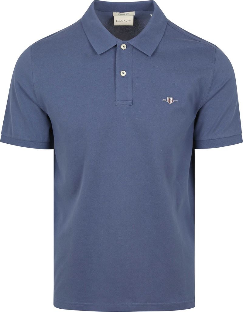 Gant Shield Piqué Poloshirt Dusty Navy