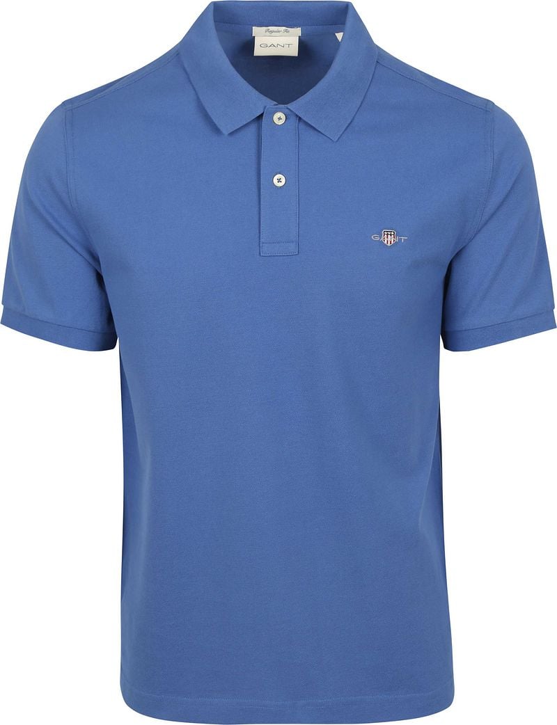 Gant Shield Piqué Poloshirt Kobaltblauw