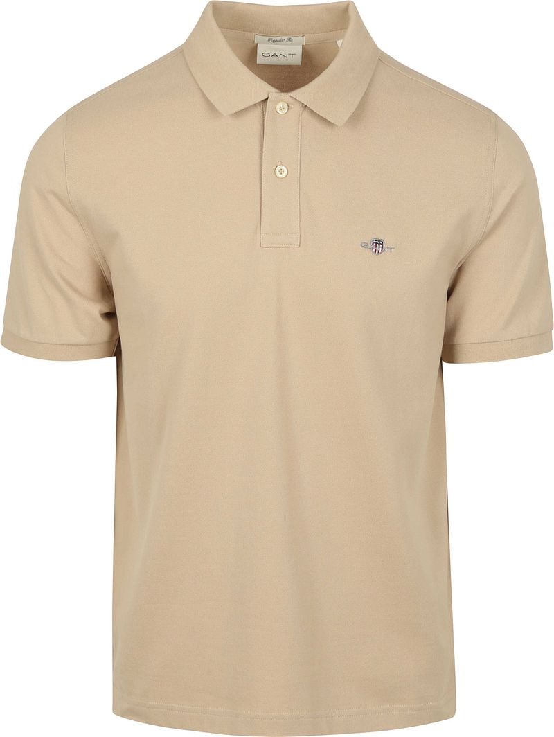 Gant Shield Piqué Poloshirt Sand