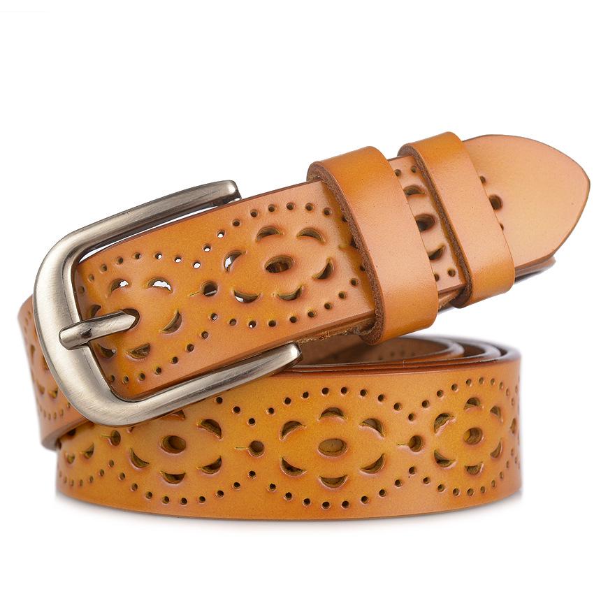 Fashion bag01 Mode dames echte koeienhuid riem persoonlijkheid holle jurk riem decoratie casual echte koeienhuid riem delicate damesriem 120cm