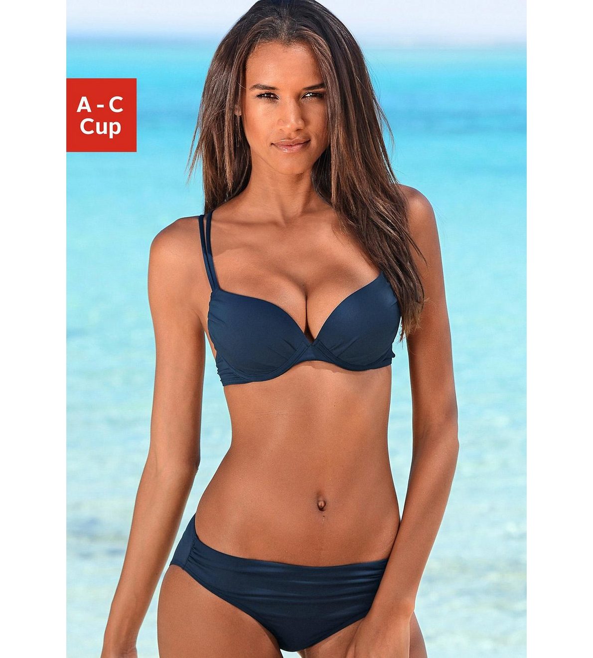 S.Oliver RED LABEL Beachwear Push-upbikini met sierring aan de broek