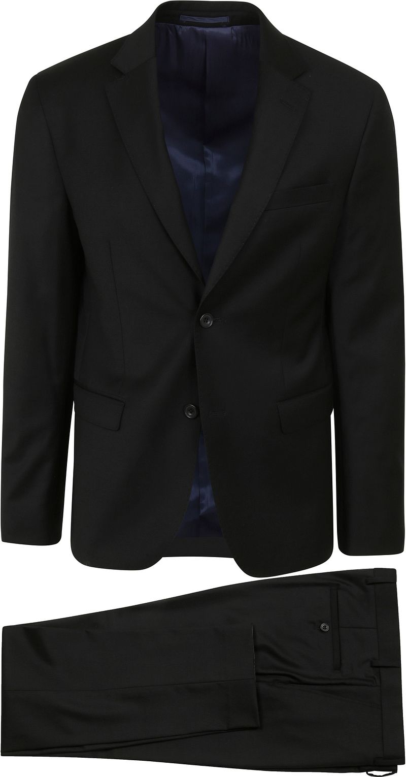 Suitable Kostuum Toulon Serge Wol Uni Zwart
