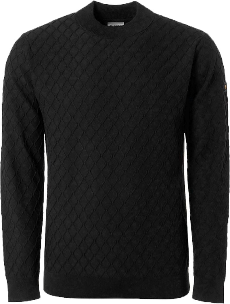 No Excess Trui Jacquard Gebreid Zwart