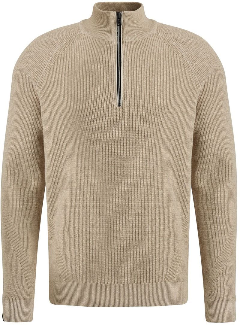 Vanguard Trui Half Zip Beige