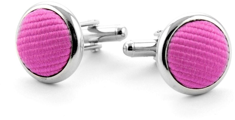Suitable Zijde Manchetknoop Fuchsia F21 -