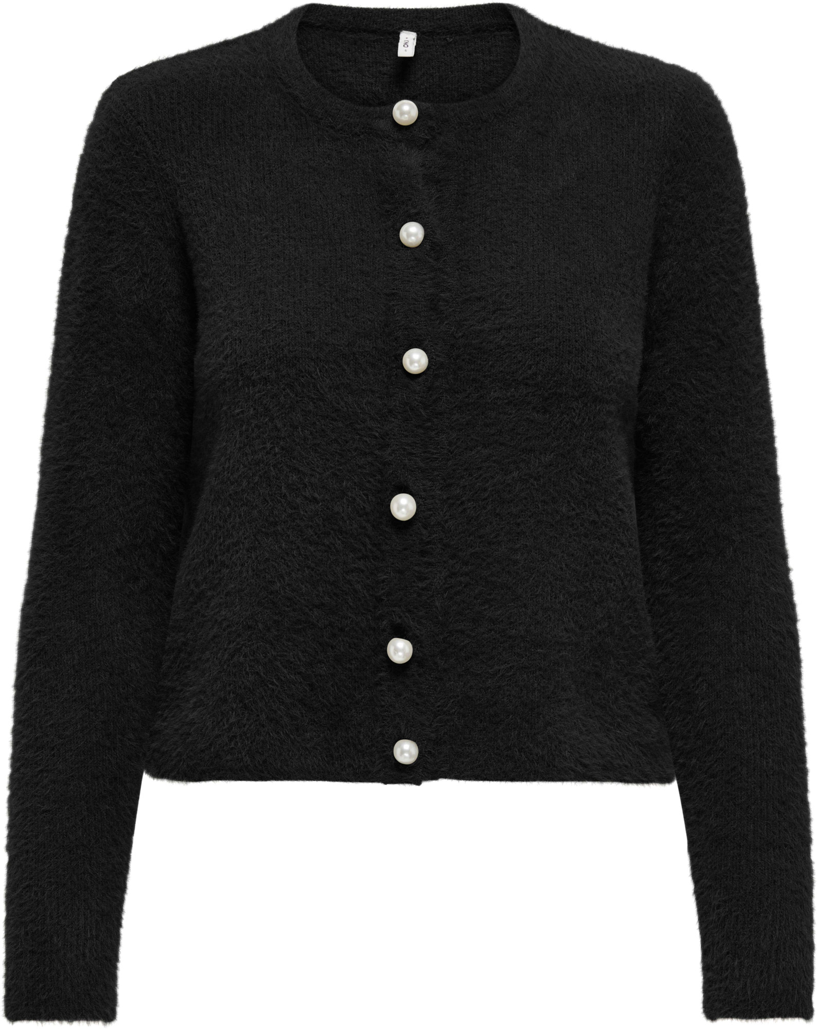 Only Onlpetra ls pearl o-neck cardi cc knt black/pearl
