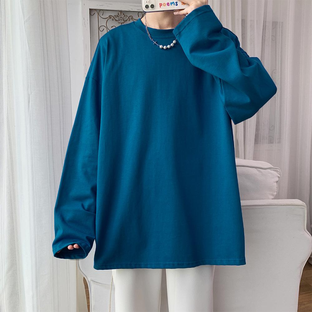 King Billion 100% Katoen Oversize Heren Dames T-shirt Man Lange mouwen Pure Kleur Heren t-shirt T-shirts Voor Mannen Vrouwen Tops XXXL