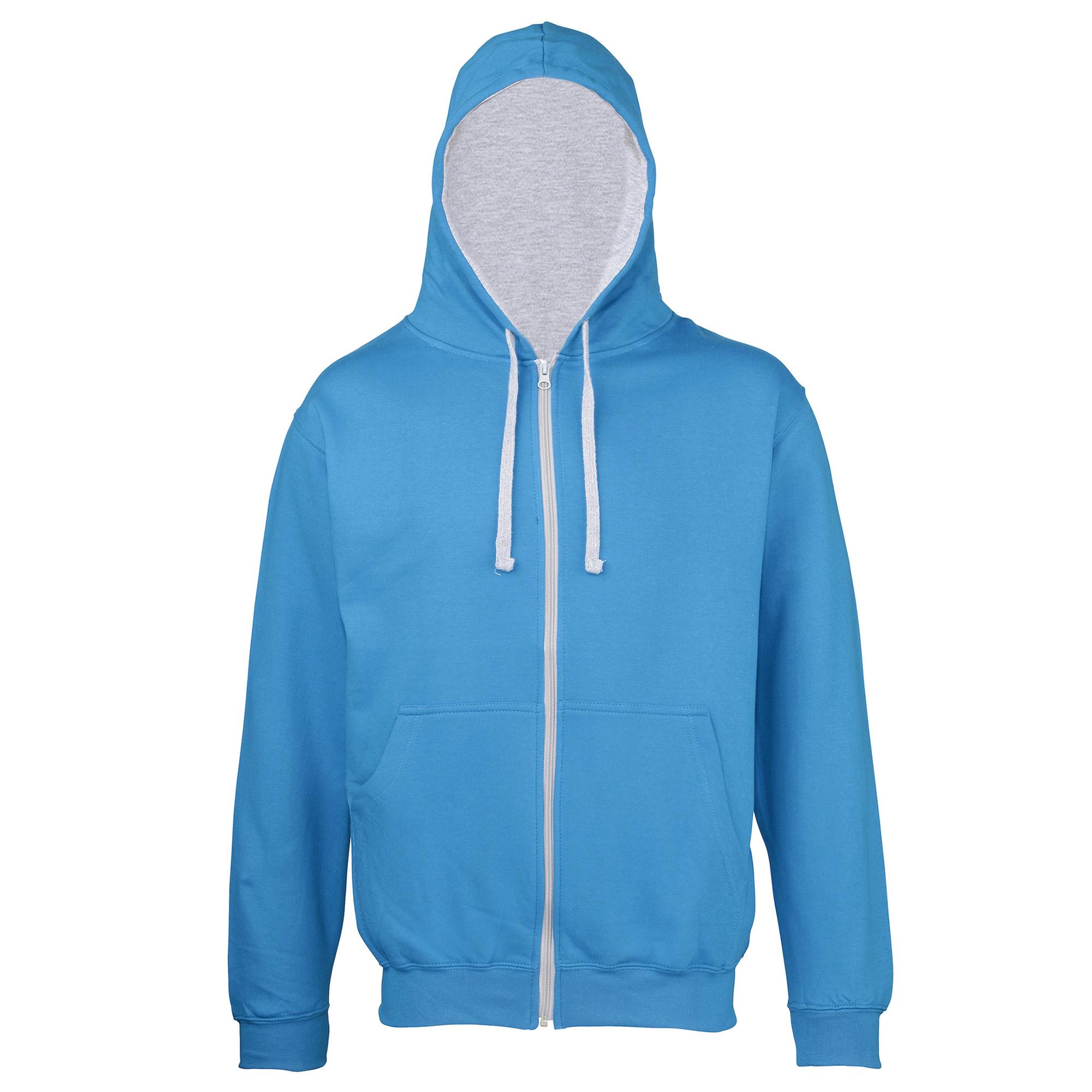 Awdis Heren Varsity Sweatshirt met capuchon / Hoodie / Zoodie XL