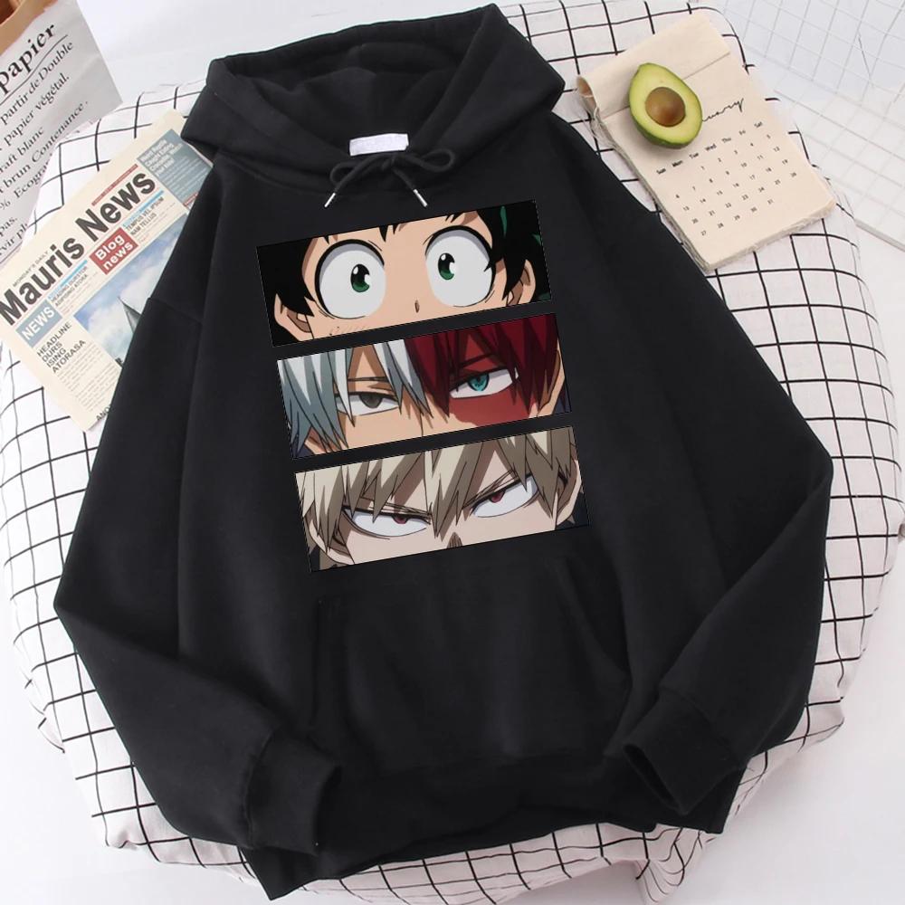 Enter Boutique Sports Clothing Collection My Hero Academia Hoodies Heren Casual Oversized Sweatshirts Japanse Cartoon Losse Hoodie Comfortabel Creativiteit Streetwear M