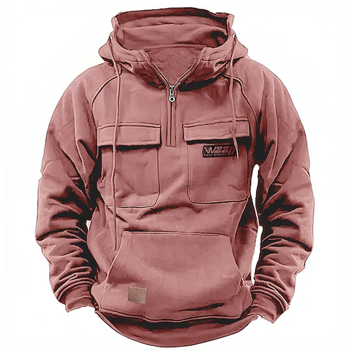 MAITA Clothscenery Nieuwe heren herfst hoodies sweatshirts casual hoodie jas voor heren winterjassen XXXL roze
