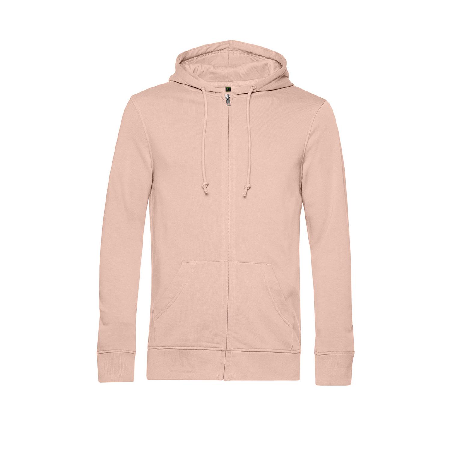 B&C Biologische herenhoodie met rits L