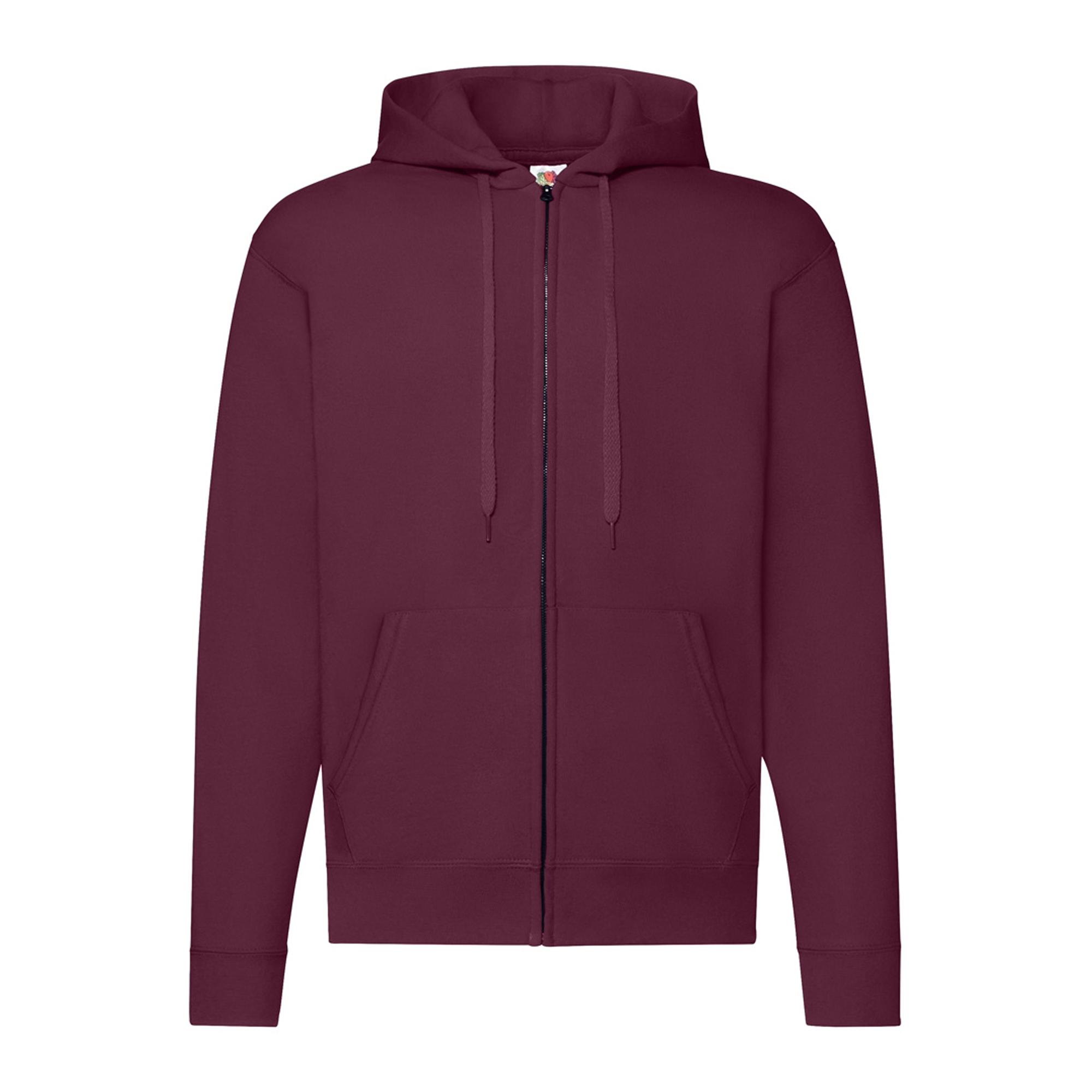 Fruit Of The Loom Klassieke herenhoodie met rits S