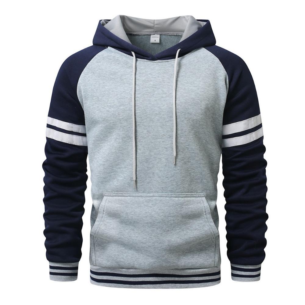 FEGKZLI Fashion Nieuwe Heren Hoodies, Hoodie Zakken, Sportkleding en Outdoor Streetwear, Cool en Casual Lente- en Herfstkleding, Hoodies en Sweatshirts XXXL marineblauwe kleur