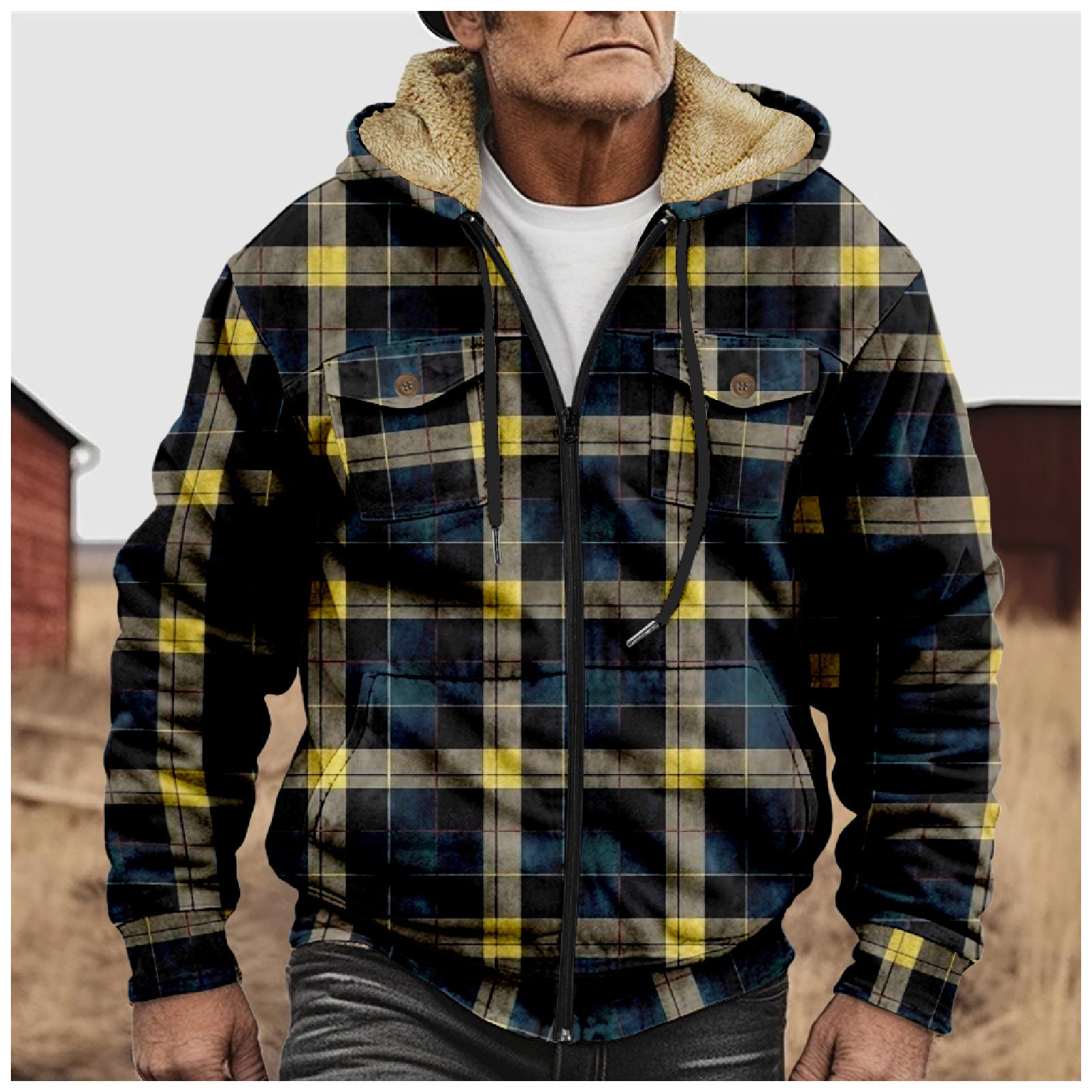 Long nose Heren Winter Rits Capuchon Fleece Sweatshirt Met Opgestikte Zak Casual Jack M
