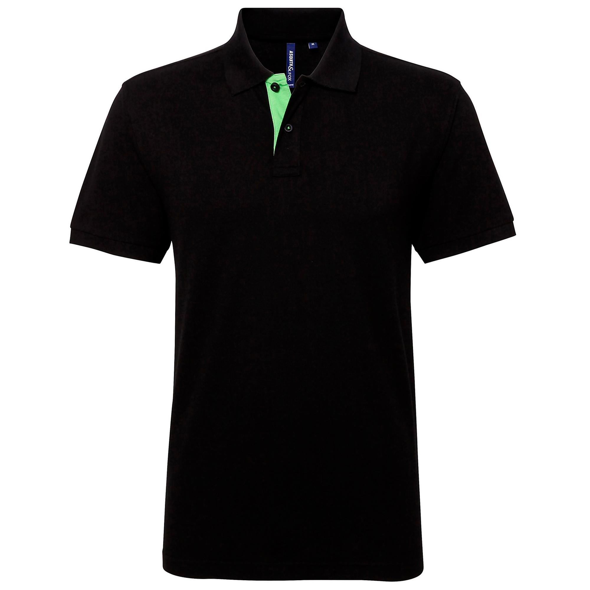 Asquith & Fox heren klassiek fit contrastpoloshirt 2XL