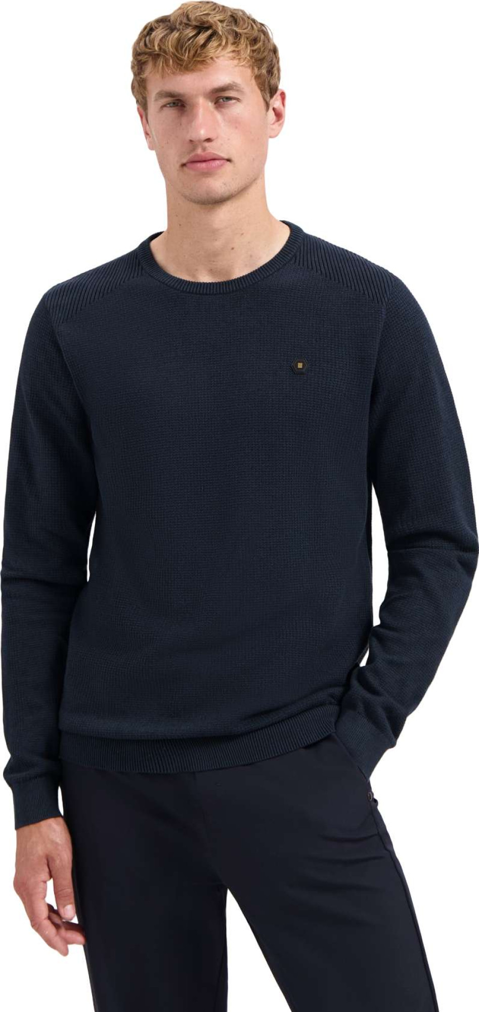 No Excess Pullover crewneck plated structure night