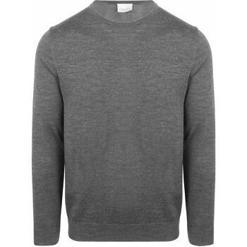 Profuomo Trui  Pullover Merinowol Grijs