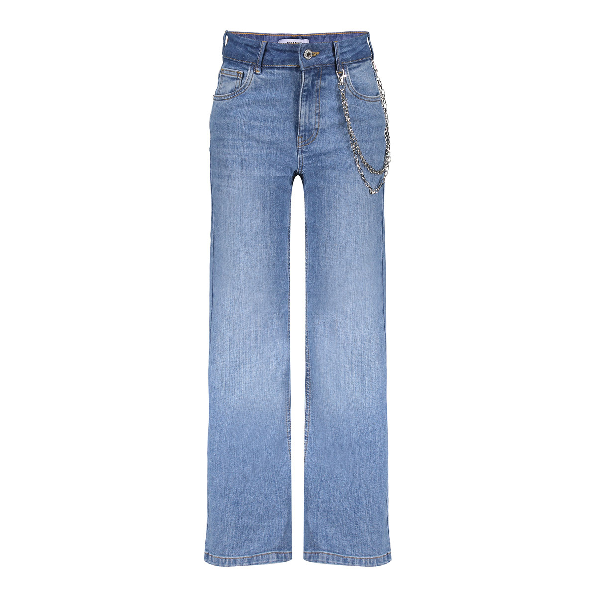 Frankie & Liberty winter jeansbroek meisjes - licht blauw - wide leg fit