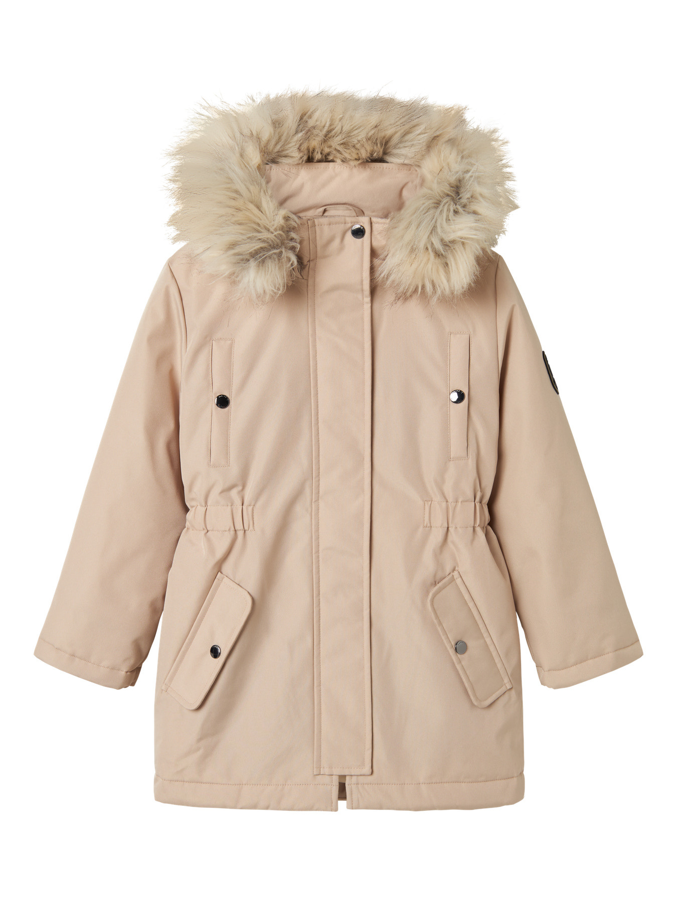 Name it winter winterjas meisjes - beige - NkfMilla - parka
