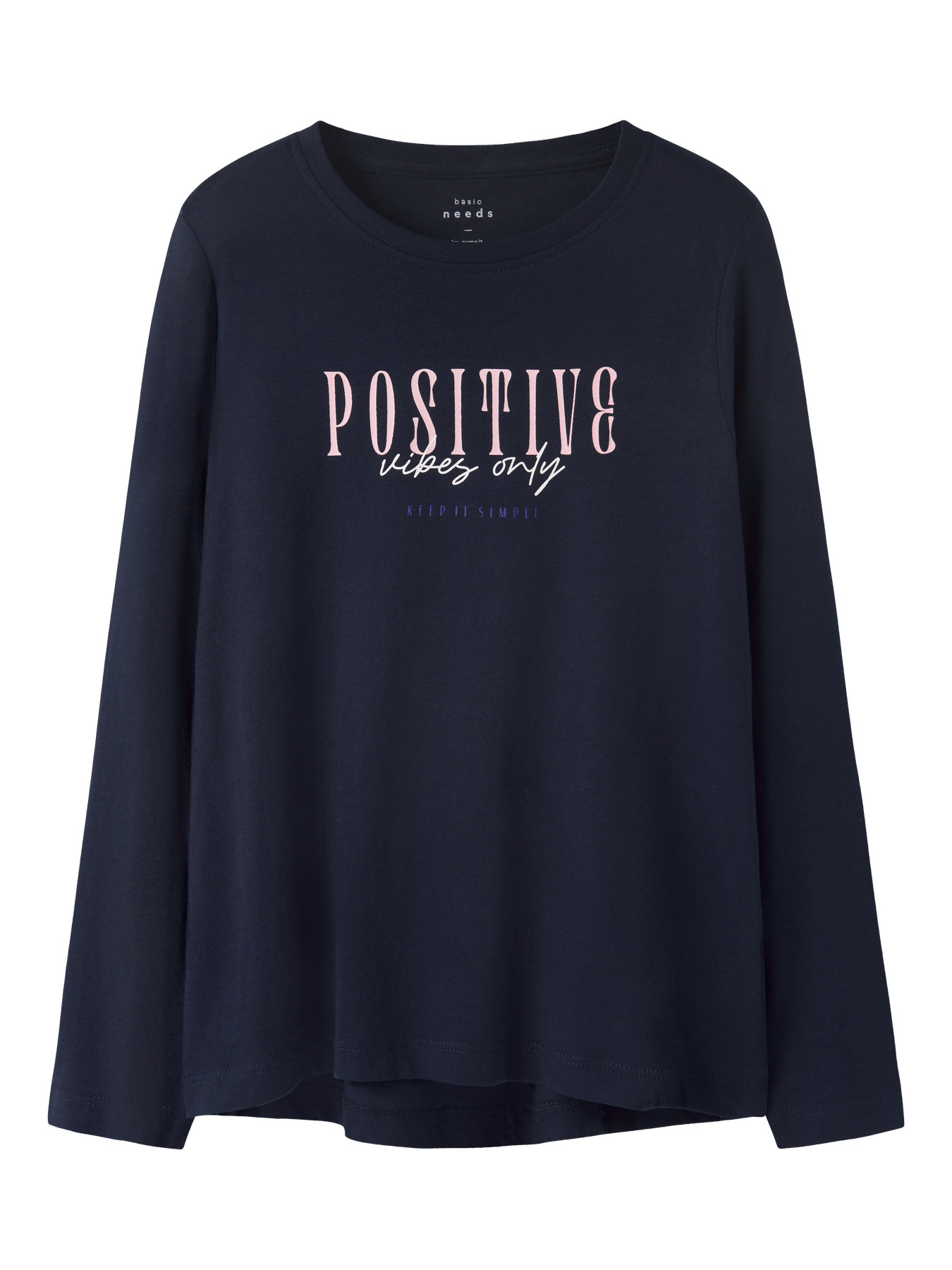 Name it winter shirt meisjes - navy blauw - NkfViolet - loose fit
