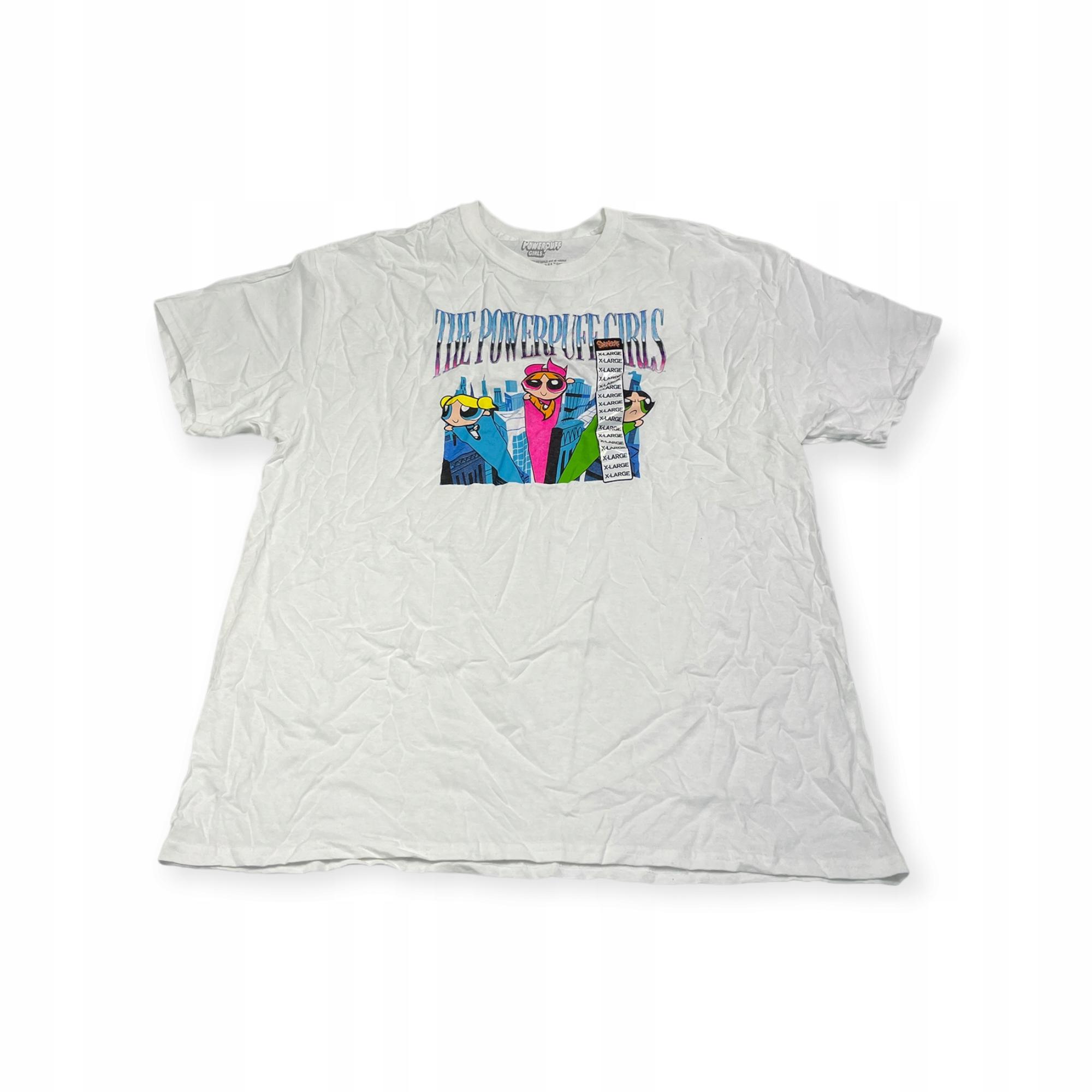 Outletup-clothes Koszulka T-shirt damski okrągły dekolt SPENCER'S POWERPUFF S