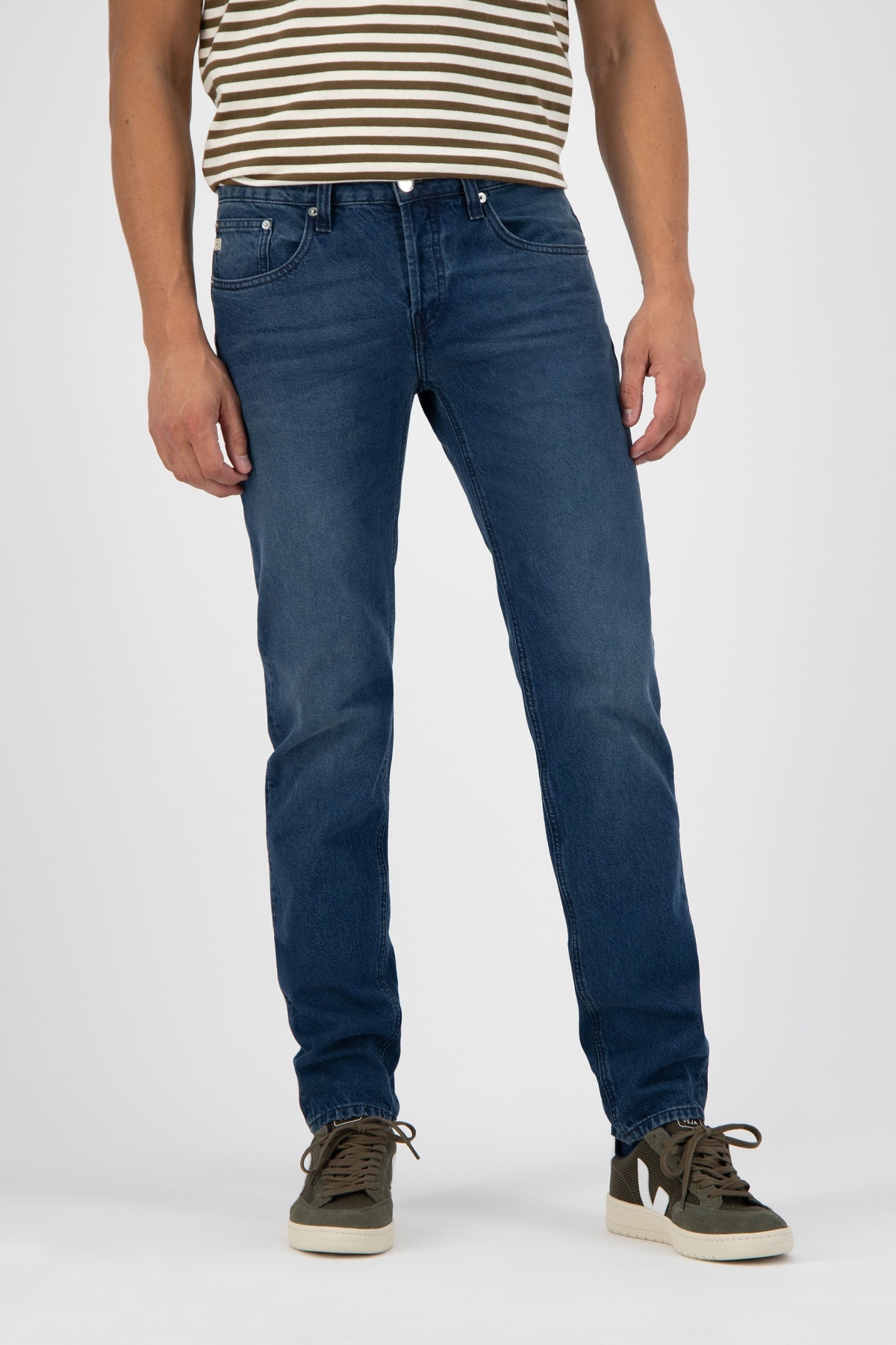 MUD Jeans Herren vegan Jeans Regular Dunn Dunkelblau