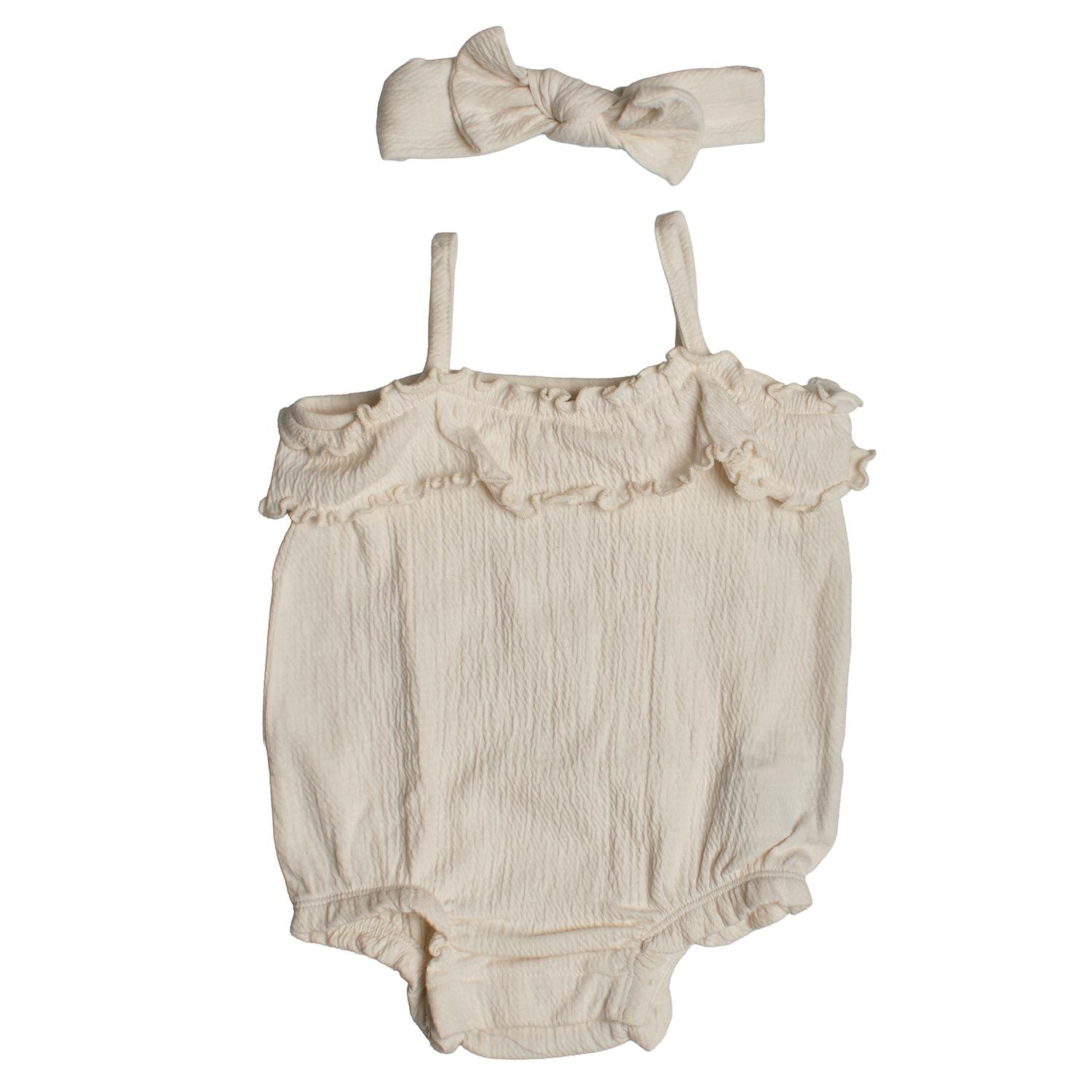 BlackPrice Conjunto de 2 Piezas Body y Diadema 875139 para Bebé Niña 0/3 MESES